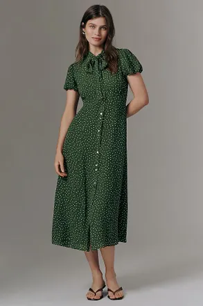 Reformation Bloomsberry Buttondown Midi Dress