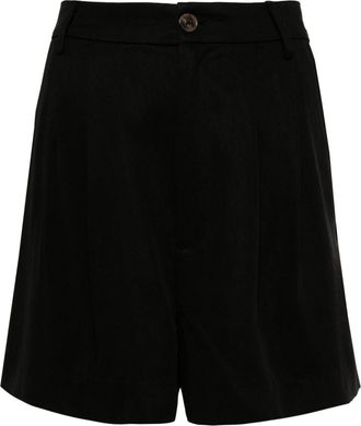Reformation high-rise Lyocell shorts - women - TENCEL Lyocell (LENZING) - 10 - Black