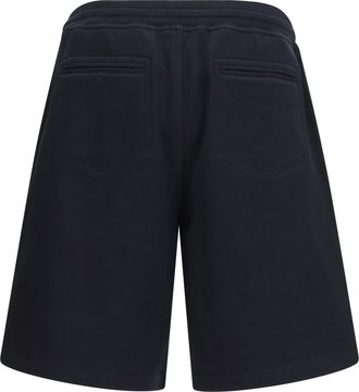 Brunello Cucinelli Mens Cotton Jogging Shorts Nero Cotton; Polyamide Bermuda