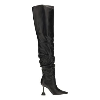 Amina Muaddi Stivali sopra il ginocchio Olivia - - Shoes - Donna - Nero - 41 EU