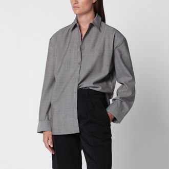 Frankie Shop Camicia Bina color taupe in lana