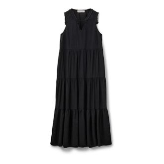 Sofie Schnoor Black Summer Dress with V-Neck