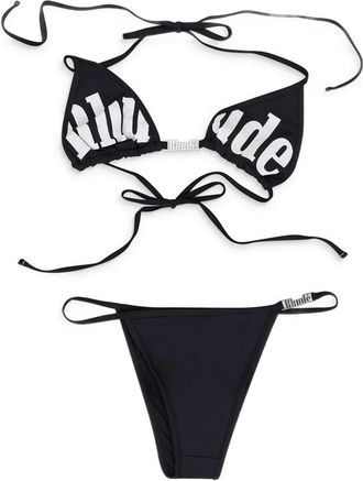 Rhude two-piece bikini - women - Polyester - S - Black
