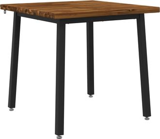 vidaXL 60 X 55 X 75 Cm Madera De Acacia S&oacute;lida Natural Y Negro Vidaxl