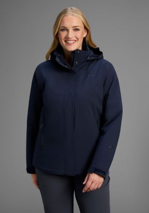 Maier Sports Allwetterjacke MAIER SPORTS DA-JACKE MTEX EL. METORTHERMREC W, Damen, Gr. 18, night sky, Obermaterial: 100% Polyester, Jacken Allwetterjacke, Wasser- 