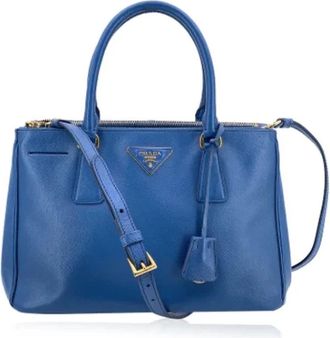 Prada Pre-owned Handbags, female, Blue, Size: ONE SIZE Pre-owned Leather prada-bags