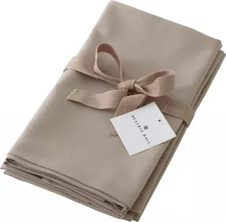Beatriz Ball Easy Peasy Cotton/poly Naplins Set Of 4 In Khaki