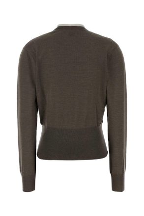 Fendi Fzxd69auzs F1t6w Taupe-25 Exterior: Cashmere Silk Maglieria Sweater