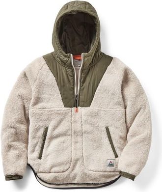 Passenger Beaumont Recycled Sherpa Hooded Fleece Fleecejacke für Damen | beige