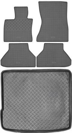 OEM Juego De Alfombrillas De Goma Para Coche Y Alfombrilla Para Maletero Para Bmw X6 E71 Suv (2008-2014)