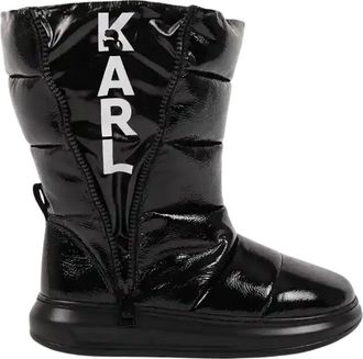 Karl Lagerfeld Kapri Kosi Boot - Dames - Winterlaarzen - Zwart - 36 EU - Leer - Schoenen