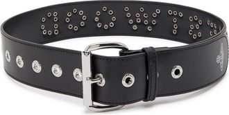 Vivienne Westwood Stud-embellished Leather Belt - Black - S/M