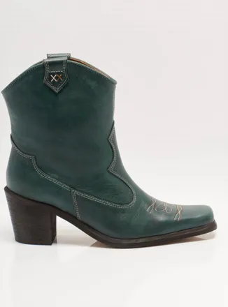 Free People Womens Wandering Western Boot In Teal Leather