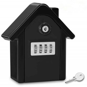 OEM Boite A Cle Mural - Aluminium - Code Numerique 4 Chiffres - Cl&eacute; Durgence Incluse - Pour Exterieur Maison Garage Bureau - 1 Unidad