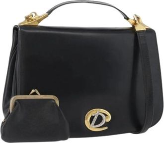 Dior Pre-owned Vintage Schoudertas - Dames - Vintage Handtas - Zwart - ONE Size - Leer - Vintage