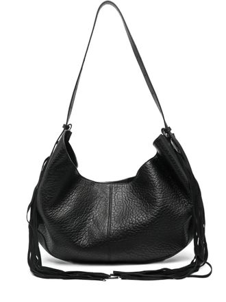 HTC fringed shoulder bag - Black