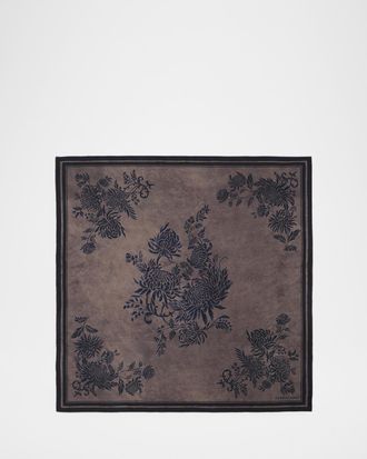 Ferragamo Floral Silk Scarf