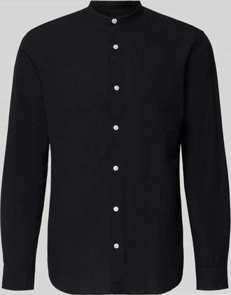 Jack & Jones Jack & Jones Freizeithemd mit Leinen-Anteil Modell BREEZE in Black, Gr&ouml;&szlig;e XXL
