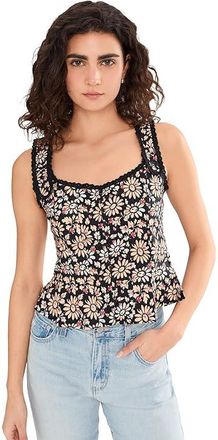 Free People Bridgette Corset Top Womens Clothing Black Combo : LG (Womens 12-14), Cotton