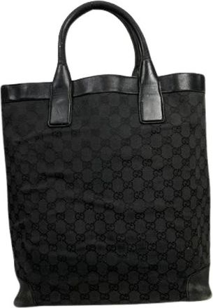 Gucci Pre-owned Fabric Tote Bag - Dames - Vintage Shopper - Zwart - ONE Size - Vintage