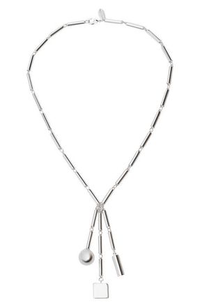Mango Pendant Necklace in Silver at Nordstrom