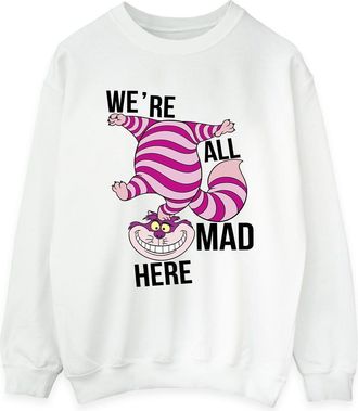 Disney Dames/Dames Alice In Wonderland Allemaal Gek Hier Sweatshirt (Wit)