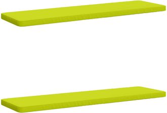 vidaXL Cojines Para Banco De 2 Piezas Vught 2 Uds. 100% Poli&eacute;ster Vidaxl