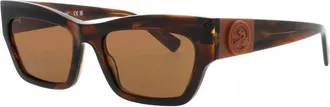 Longchamp Ladies Brown Cat Eye Sunglasses LO164S71457