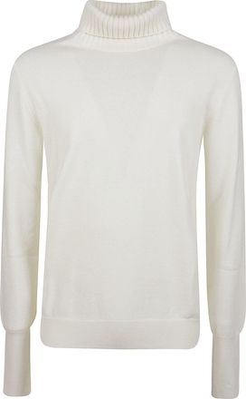 Ballantyne Plain Stitch Cashmere Turtleneck Sweater