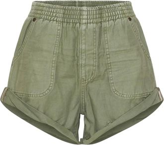 One Teaspoon Shorts con vita elasticizzata - Verde