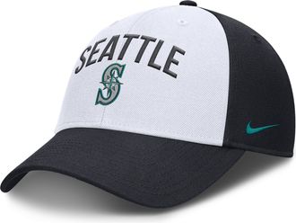 Nike Seattle Mariners Club Nike Mens Dri-FIT MLB Adjustable Hat in White | NB11194NMVR-Q6E