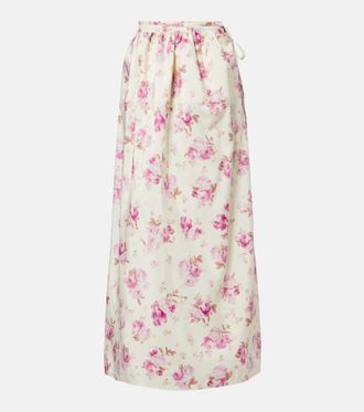 Magda Butrym Floral silk midi dress