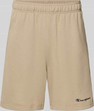 Champion Shorts mit elastischem Bund und Label-Stitching in Beige, Gr&ouml;&szlig;e XXL