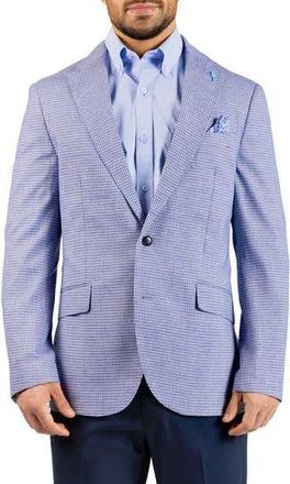 Tailorbyrd Melange Micro Grid Sport Coat in Blue at Nordstrom Rack, Size 48 Regular