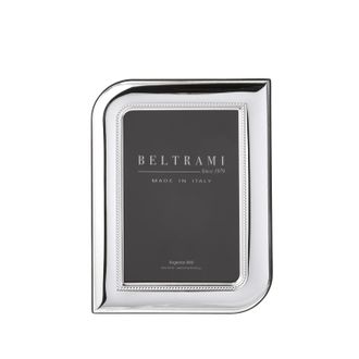 BELTRAMI Portafoto foglia foto 10x15 cm Beltrami con argento Miro Silver