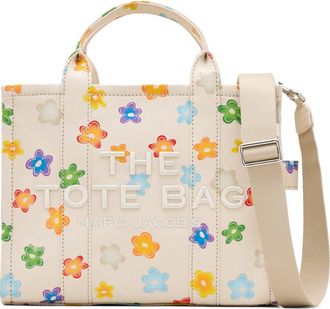 Marc Jacobs The Wild Daisy Canvas Medium Tote Bag in White Multi at Nordstrom