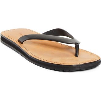 The Row City Flip Flop in Black /Natural at Nordstrom, Size 10.5Us
