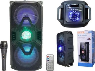 Trade Shop Trade Shop Traesio - Cassa Speaker Bluetooth Con Microfono Radio Usb Tf Card Altoparlante Led Mk-b11