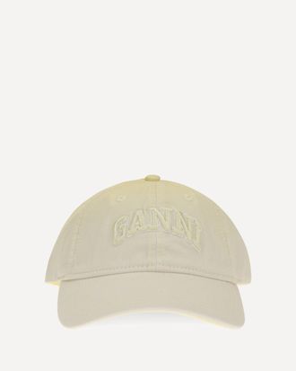 Ganni Cotton logo Baseball Cap Female UNI