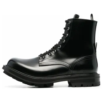 Alexander McQueen Worker Boot Black 651621WHZ801000