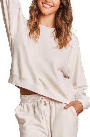 Barefoot Dreams Mc Brushed Fleece Split Neck Pullover