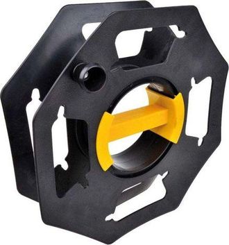 OEM Carrete De Cable Para Caravana, Manual, Vac&iacute;o, Para Camping Y Uso Dom&eacute;stico, Hasta 25 M De Cable, Pl&aacute;stico, Negro Y Amarillo
