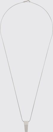 Rick Owens Collana Trunk in ottone cromato con pendente scorrevole