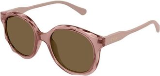 Chlo&eacute; Roze Bruine Zonnebril Cc 0019S 002 - Dames - Zonnebrillen - Roze - 47 MM - Accessoires