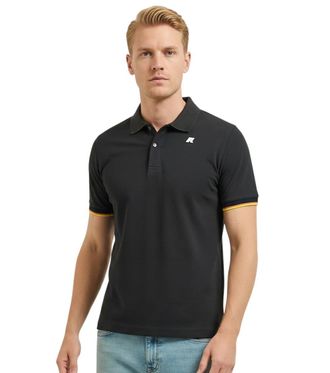 K-Way Black Shirt Collar Polo