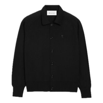Ami Collar Cardigan Black HKC385-KN0039-0180