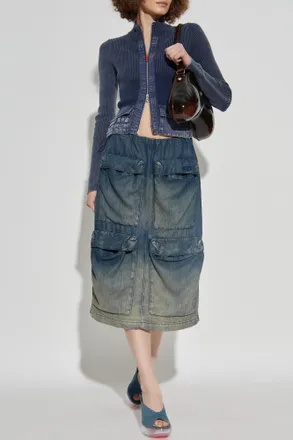 Diesel Skirt DE-MEGI-S, Womens, Navy Blue