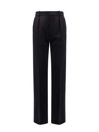 Saint Laurent Tuxedo Wool Trouser With Lateral Satin Bands