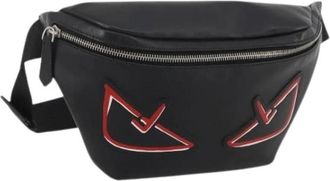 Fendi Pre-owned Vintage Body Bag - Dames - Vintage Heuptassen - Zwart - ONE Size - Leer - Vintage