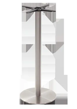 Netfurniture Round stainless steel table base - Medium 1050 mm in Silver